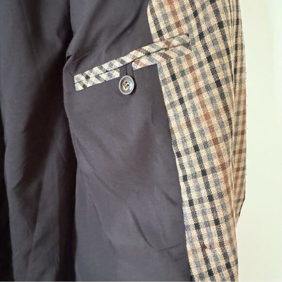 Madewell Dorset Blazer in Tan Coster Plaid 1X - Picture 9 of 11